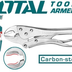 Manual clamp with straight jaws 175mm