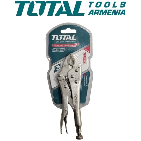 Manual clamp with straight jaws 175mm