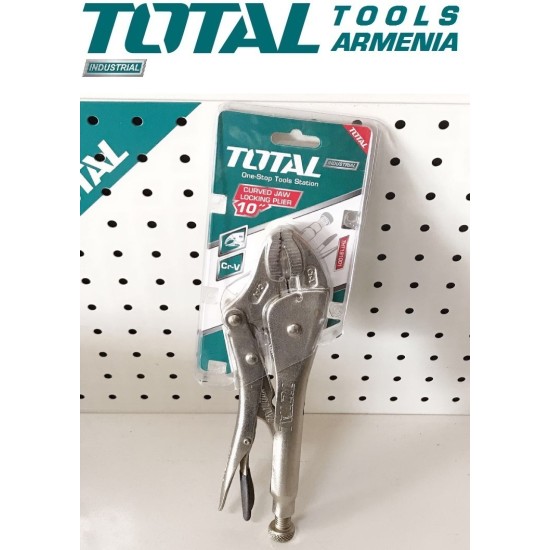 Manual clamp with straight jaws 250mm
