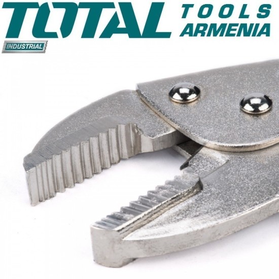 Manual clamp with straight jaws 250mm