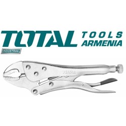 Manual clamp with straight jaws 250mm