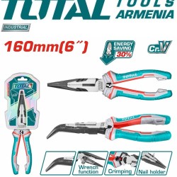 Long nose pliers curved 160mm
