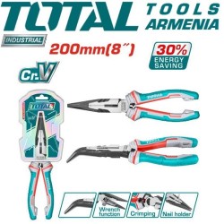 Long nose pliers curved 200mm