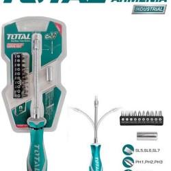 Screwdriver set with flexible shank 12 piece