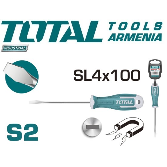 Slotted screwdriver SL 4x100 mm Slotted screwdriver SL 4x100 mm