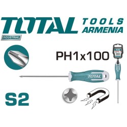 Phillips crosshead screwdriver ﻿﻿﻿PH1x100mm