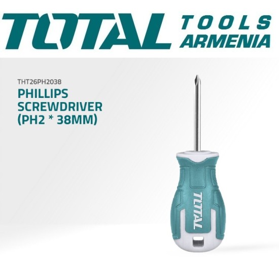 Phillips crosshead screwdriver PH2x38mm