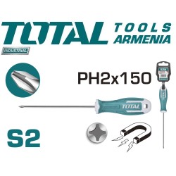 Phillips crosshead screwdriver ﻿﻿﻿PH2x150mm