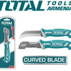 Cable stripping knife curved