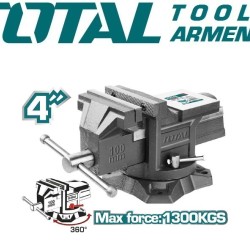 Locksmith vice with anvil 100mm