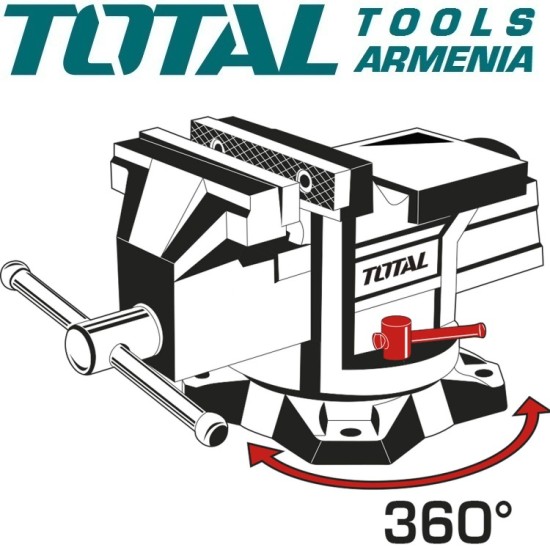 Locksmith vice with anvil 150mm