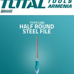 Half round steel chisel 200mm