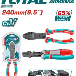 Compound action combination pliers 240mm