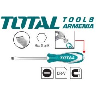 Impact Slotted screwdriver ﻿﻿SL6.5x100mm