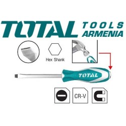 Impact Slotted screwdriver ﻿﻿SL6.5x100mm