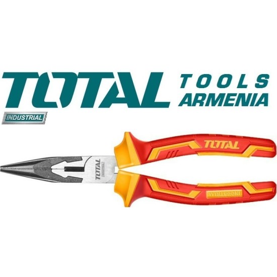 Long Nose Pliers Curved Dielectric 1000V 200mm