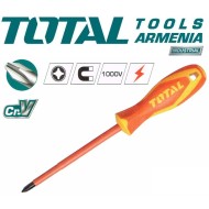 INSULATED SCREWDRIVER PH1 X 80mm 1000V