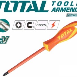 INSULATED SCREWDRIVER PH1 X 80mm 1000V