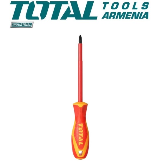 INSULATED SCREWDRIVER PZ1 X 80mm 1000V