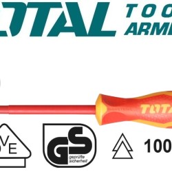 INSULATED SCREWDRIVER PZ1 X 80mm 1000V