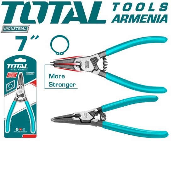 Circlip pliers opener 7inch straight (with a spring) Circlip pliers opener 7inch straight (with a spring)