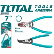Circlip pliers opener 7inch curved