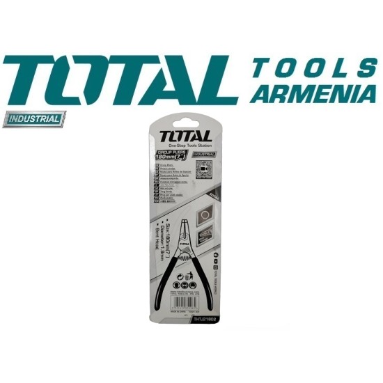 Circlip pliers opener 7inch curved