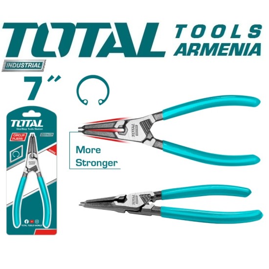 Circlip pliers clamping 7inch straight (without spring) Circlip pliers clamping 7inch straight (without spring)