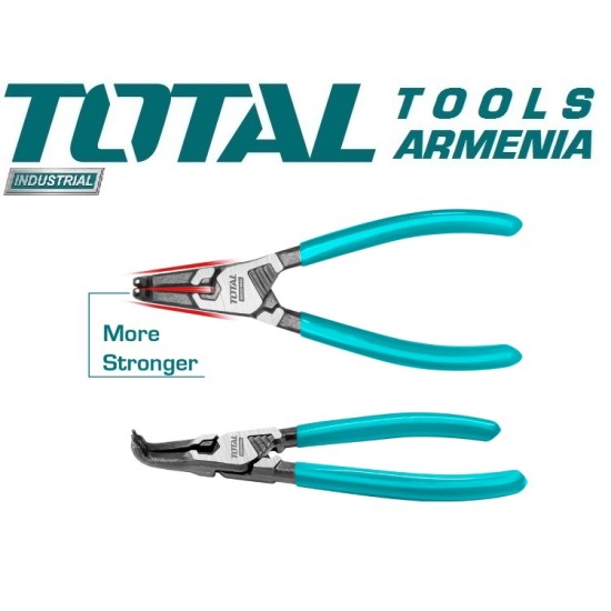 Circlip pliers clamping 7inch curved Circlip pliers clamping 7inch curved