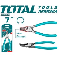 Circlip pliers clamping 7inch curved