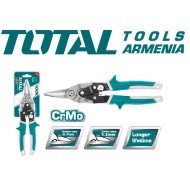 Metal shears with straight cut