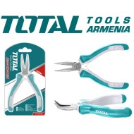 Mini long curved nose pliers 115mm