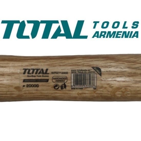 Wooden handle hammer 2000g