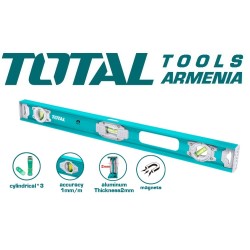 Magnetic aluminum construction level 1200mm