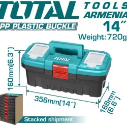 Plastic tools box 14"