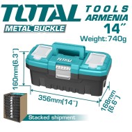 Plastic tools box 14"