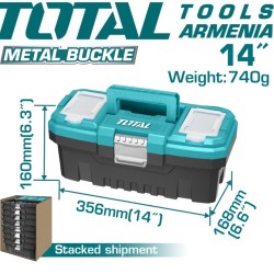 Plastic tools box 14"