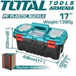 Plastic tools box 17"