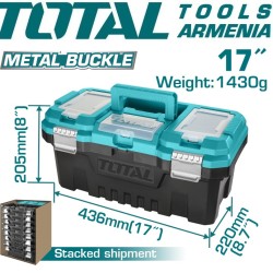 Plastic tools box 17"