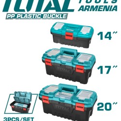 Plastic tools box set 3pcs