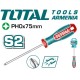 Phillips crosshead screwdriver PH0x75mm Phillips crosshead screwdriver PH0x75mm