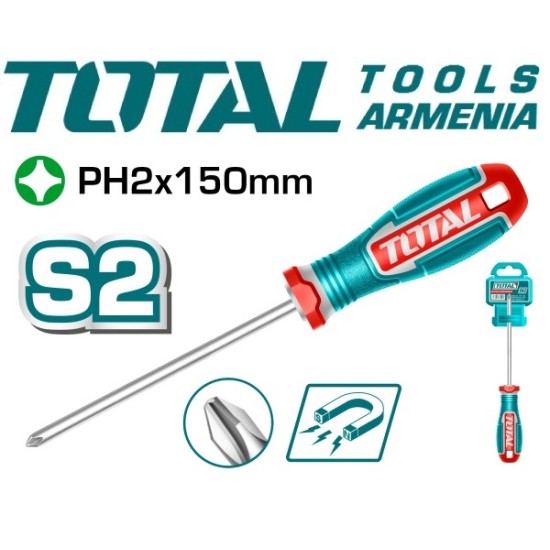 Phillips crosshead screwdriver PH2x150mm Phillips crosshead screwdriver PH2x150mm