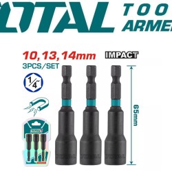 Magnetic impact nut set