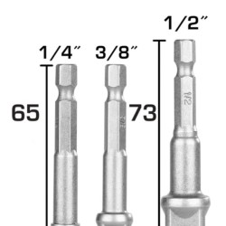 Socket adaptors set 3pcs