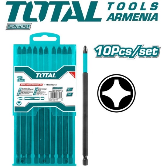 PH1 impact screwdriver 250mm bits set 10pcs PH1 impact screwdriver 250mm bits set 10pcs