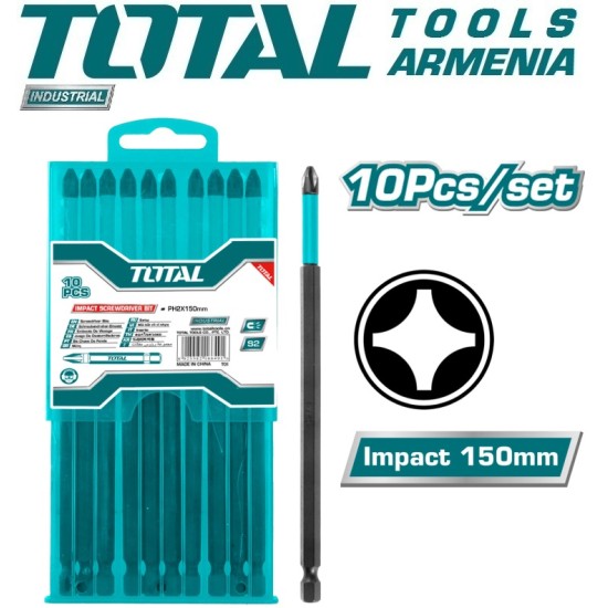 PH2 impact screwdriver 150mm bits set 10pcs PH2 impact screwdriver 150mm bits set 10pcs