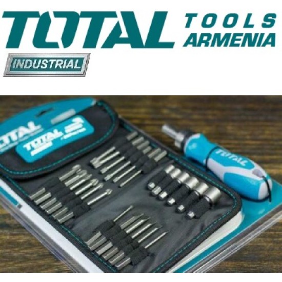 Reversible screwdriver with bits 26 pcs. Reversible screwdriver with bits 26 pcs.