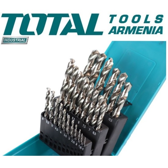 HSS twist drill bit set 25pcs HSS twist drill bit set 25pcs
