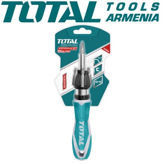 8 pcs ratchet screwdriver set