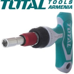 T-shaped reversible screwdriver with 24 pcs